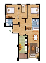 Calle Candamo, 2B - Planta Baja C